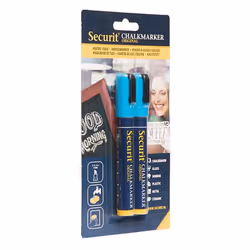 Securit BL-SMA510-BU marqueur à craie liquie Cosse Bleu 2 pièce(s)