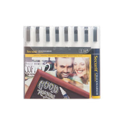 Securit SMA510-V8-WT marqueur à craie liquie Ciseau Blanc 8 pièce(s)