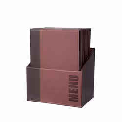 Securit MC-BOX-TRA4-WR, A4, Métal, Cuir bycast, Rouge, Mat, Vernis, Plastique, Angles arrondis