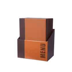 Securit MC-BOX-TRA4-LB, A4, Métal, Cuir bycast, Marron, Mat, Vernis, Plastique, Angles arrondis