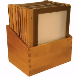 Securit Protège Menu A4 - Cadre Bois