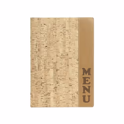 Securit MC-DRA4-CORK, A4, Elastane, Plastique PU, Bois, Mat, Plastique, Angles arrondis