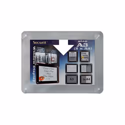 Securit PFW-A3-GY, Plastique, Portable