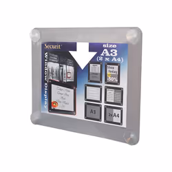Securit PFW-A3-GY Tableau blanc Plastique