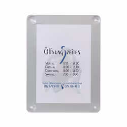 Securit PFW-A4-GY Tableau blanc Plastique
