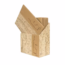 Securit MC-BOX-DRWC-CORK, A4, Elastane, Plastique PU, Bois, Mat, Plastique, Angles arrondis