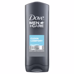Dove Men Clean Confort Gel, Gel douche, 400 ml, Adultes, Hommes, Corps et visage, Tous types de peau