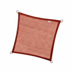 Ce voile d’ombrage Coolfit® coloris terracotta, au format carré de 3,6 m de la marque Nesling® est la solution idéale de prot ...
