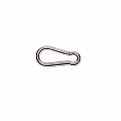 NESLING N316-2, Doigt droit, Mousqueton sans verrou, Ovale, Acier inoxydable, Acier inoxydable, 8 mm