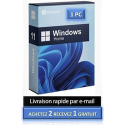 Windows 11 Famille - Home - Clé dactivation - 1 PC (NOUVEAU) - Livraison 2H par email - En téléchargement