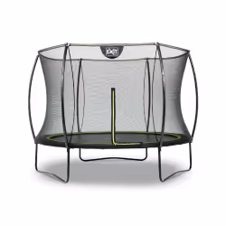 EXIT Trampoline Silhouette ø244cm - noir, Trampoline suspendu, Rond, 50 kg, 3 an(s), Filet de sécurité, Noir