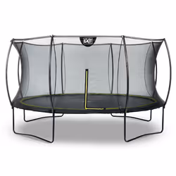 EXIT Trampoline Silhouette ø427cm - noir, Trampoline suspendu, Rond, 120 kg, 3 an(s), Filet de sécurité, Noir
