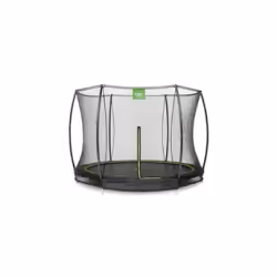EXIT Trampoline Silhouette inground ø244cm avec filet de sécurité - noir, Trampoline encastré, Rond, 50 kg, Filet de sécurité ...