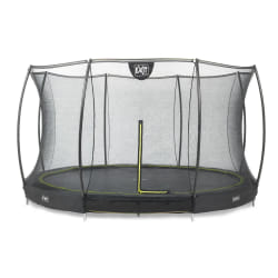 EXIT Trampoline Silhouette inground ø366cm avec filet de sécurité - noir
