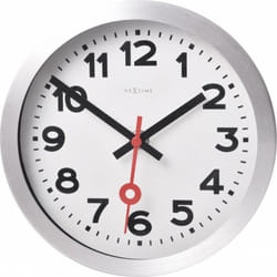 NeXtime 3998AR wall/table clock Mur Quartz clock Cercle Aluminium, Noir, Rouge, Blanc