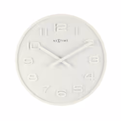 NeXtime 3095WI, Mur, Quartz clock, Cercle, Blanc, Bois, Adultes