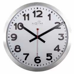 NeXtime 3999ARRC wall/table clock Mur Quartz clock Cercle Aluminium, Noir, Rouge, Blanc