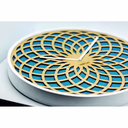 NeXtime 3150TQ wall/table clock Mur Quartz clock Cercle Turquoise, Blanc