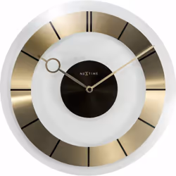 NeXtime 2790GO1, Mur, Quartz clock, Cercle, Or, Verre, Adultes