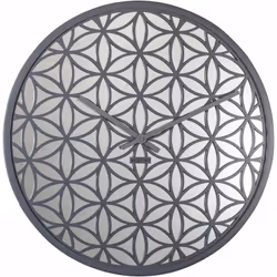 NeXtime 3194GS, Mur, Horloge mécanique à pendule, Cercle, Gris, Bois, Adultes