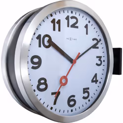 NeXtime 3217 wall/table clock Mur Quartz clock Cercle Aluminium, Noir, Blanc