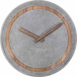 NeXtime 3211, Mur, Quartz clock, Cercle, Marron, Gris, Adultes, Modem