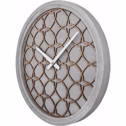 NeXtime 3212BR wall/table clock Mur Pendulum mechanical clock Cercle Marron, Gris