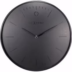 NeXtime 3235ZW, Mur, Quartz clock, Cercle, Noir, Verre, Adultes
