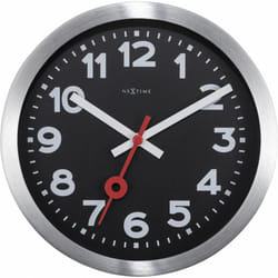 NeXtime 3999ARZW wall/table clock Mur Quartz clock Cercle Aluminium, Noir, Rouge, Blanc