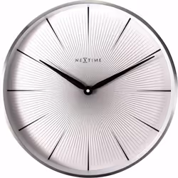 NeXtime 3511WI, Mur, Quartz clock, Cercle, Blanc, Aluminium, Modem