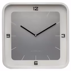 NeXtime 3518WI, Mur, Quartz clock, Carré, Blanc, Métal, Bois, Modem