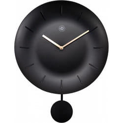 NeXtime 7339ZW Horloge murale et de table Horloge mécanique à pendule Cercle Noir