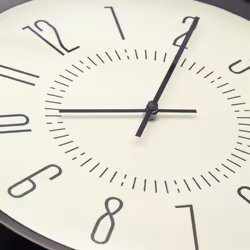 NeXtime Luminous Quartz clock Rond Noir, Blanc