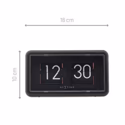 NeXtime Flip Clock Table Quartz clock Rectangle Noir, Orange