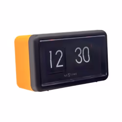 NeXtime Flip Clock Table Quartz clock Rectangle Noir, Orange