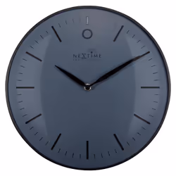 NeXtime Small Glamour RCC, Mur, Horloge à quartz, Rond, Noir, Métal, Verre