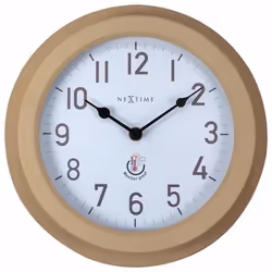 NeXtime Poppy, Mur, Mechanical clock, Rond, Marron, Métal, Métal