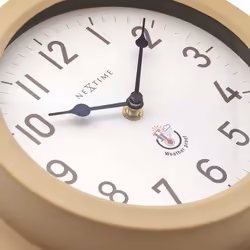 NeXtime Poppy Mechanical clock Rond Marron