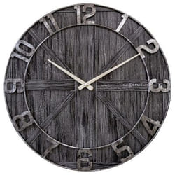 NeXtime York Horloge mécanique Cercle Noir