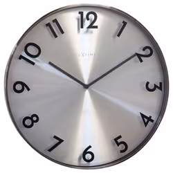 NeXtime Reflection, Mur, Mechanical clock, Cercle, Gris, Métal, AA