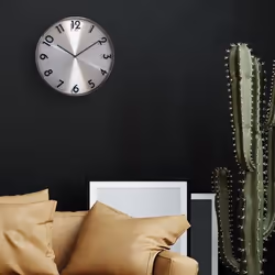 NeXtime Reflection Mur Mechanical clock Cercle Gris