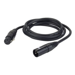 DAP FL09150 câble audio 1,5 m XLR (3-pin) Noir