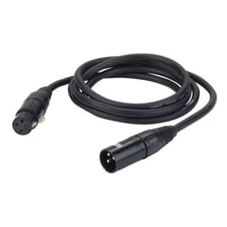 DAP FL0920 câble audio 20 m XLR (3-pin) Noir