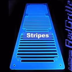 AC Ryan RadGrillz - Stripes 3x120 Acryl UVBlue, Bleu