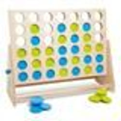 Puissance 4 Géant - BS - Jeu en Bois - Adulte - Mixte
