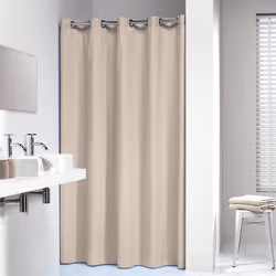 Sealskin 232211365 rideau de douche Anneau Coton, Polyester Beige