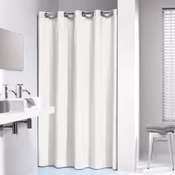 Sealskin 232211310 rideau de douche Anneau Coton, Polyester Blanc