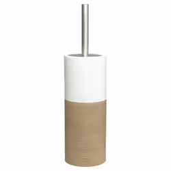 Sealskin 361840565, Support et brosse pour toilettes, Sable, Blanc, Porcelaine, Acier inoxydable, Modem, 1 pièce(s)