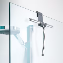 Sealskin 369001018 Raclette de douche Raclette de douche à une seule lame Noir, Chrome