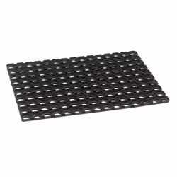 MD Entree 5051460007, Paillasson caoutchouc, Extérieure, Rectangulaire, Noir, Monochromatique, Caoutchouc